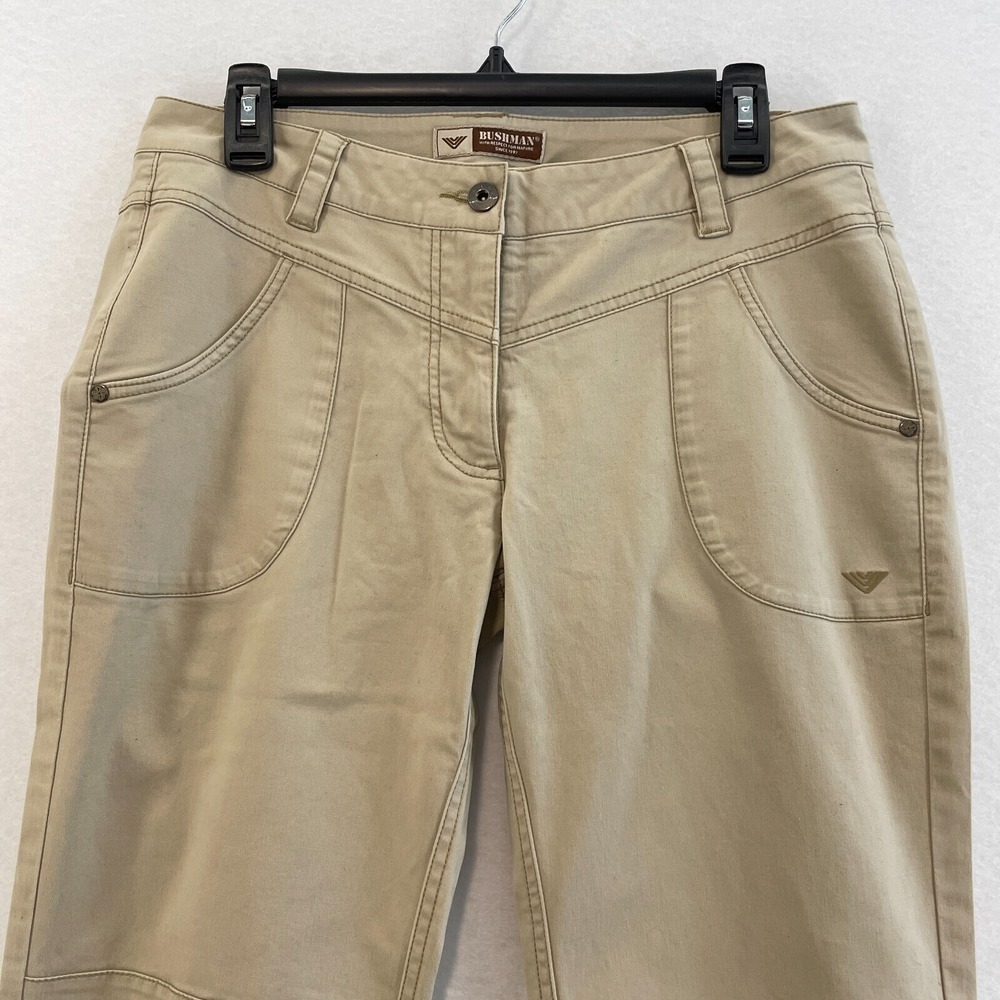 Bushman Khaki Cargo Utility Pants Women Casual Outdoor‎ Adventure Straight 10P